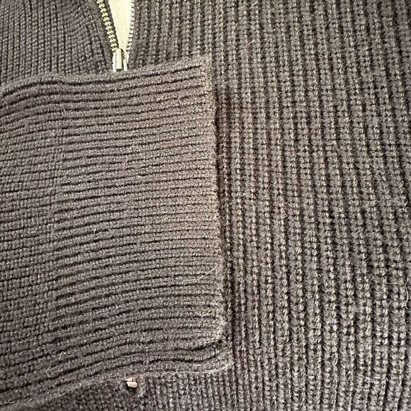 Banana Republic Men’s Extra Fine Merino Wool Half Zip Thick Sweater L - Picture 3 of 11